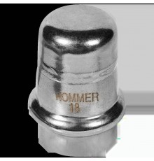 Заглушка ROMMER 18 из нержавеющей стали прессовой (RSS-0025-000018)