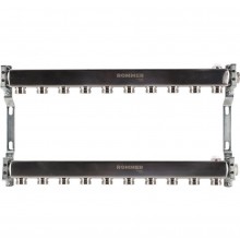 Коллектор из нержавеющей стали ROMMER для радиаторной разводки 10 выходов (RMS-4401-000010)