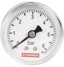 Манометр аксиальный ROMMER 50 мм 1/4 (RIM-0009-500608)
