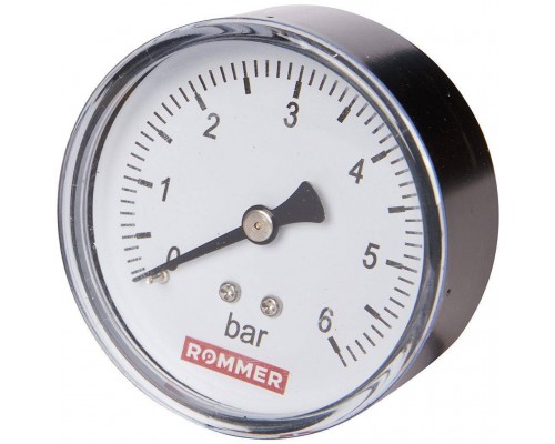 Манометр аксиальный ROMMER 63 мм 1/4 (RIM-0009-630608) Манометр аксиальный ROMMER 63 мм 1/4 (RIM-0009-630608)