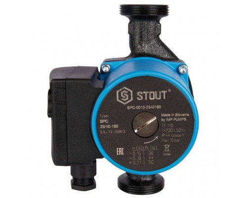 Насос циркуляционный STOUT 25/40-180 SPC-0010-2540180 (SPC-0010-2540180) Насос циркуляционный STOUT 25/40-180 SPC-0010-2540180 (SPC-0010-2540180)