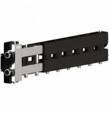 Балансировочный коллектор GIDRUSS BMSS-80-4D.EPP (до 80 кВт, подкл. котла G 1, 3 контура G 1, боковой контур G 1, зеркально-матовая полировка, 4D-кронштейны K.UMS, EPP-термоизоляция) (BM 80A3T 23)