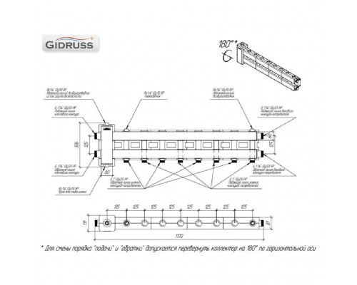 Балансировочный коллектор GIDRUSS BMSS-80-4D.EPP (до 80 кВт, подкл. котла G 1, 3 контура G 1, боковой контур G 1, зеркально-матовая полировка, 4D-кронштейны K.UMS, EPP-термоизоляция) (BM 80A3T 23) Балансировочный коллектор GIDRUSS BMSS-80-4D.EPP (до 80 кВт, подкл. котла G 1, 3 контура G 1, боковой контур G 1, зеркально-матовая полировка, 4D-кронштейны K.UMS, EPP-термоизоляция) (BM 80A3T 23)