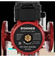 Насос циркуляционный фланцевый трехскоростной ROMMER RPF 40-60F 380V (RPF-0003-4060380)