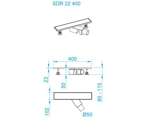 Душевой трап RGW SDR-22B Душевой трап RGW SDR-22B