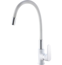 Смеситель для кухни РМС SL123W SL123W-016F-1 белый, хром