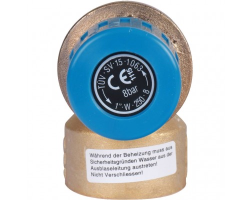 Предохранительный клапан для систем водоснабжения Watts SVW  8 1 8 бар. (10004751)