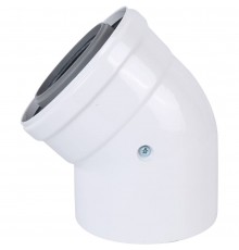 Коаксиальный отвод полипропиленовый Baxi 45°, диам. 80/125 мм, HT KHG71408881- (KHG71408881-)