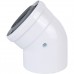 Коаксиальный отвод полипропиленовый Baxi 45°, диам. 80/125 мм, HT KHG71408881- (KHG71408881-)