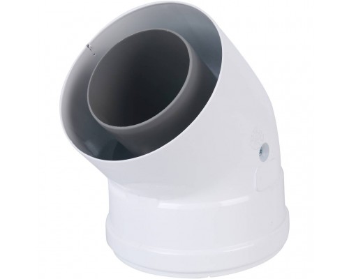 Коаксиальный отвод полипропиленовый Baxi 45°, диам. 80/125 мм, HT KHG71408881- (KHG71408881-)