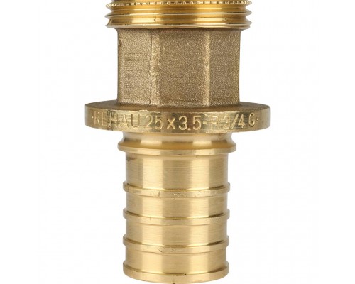 Переходник REHAU RAUTITAN с наружной резьбой 25-R 3/4 RX+ для труб из сшитого полиэтилена (14563181001)