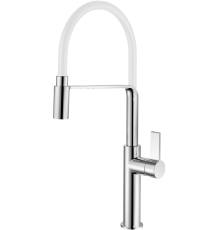 Смеситель для кухни Rush MS9035-35White белый, с гибким изливом