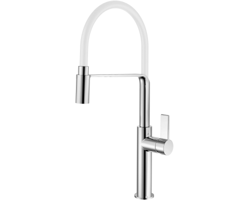 Смеситель для кухни Rush MS9035-35White белый, с гибким изливом