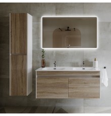 Мебель для ванной комнаты Sancos Smart 120 см двойная, дуб бардолино