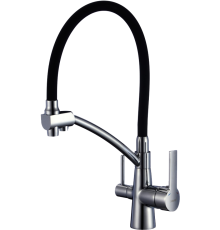 Смеситель для кухни Savol S-L1805L-01 с гибким изливом