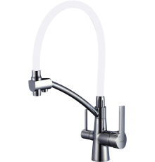 Смеситель для кухни Savol S-L1805L-02 с гибким изливом