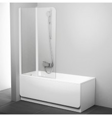 Шторка на ванну Ravak CVS2-100 L Transparent, профиль белый