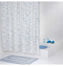 Штора для ванной Ridder Sylt 32313 голубой, 180x200
