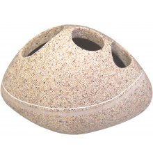 Стакан Ridder Little Rock 22190209 для зубных щеток, бежевый