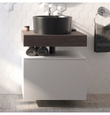Столешница STWORKI Ольборг 60 дуб карпентер, без отверстий, с тумбой 60