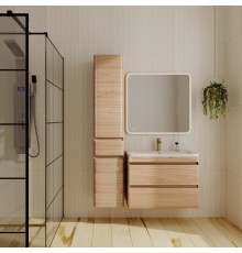 Мебель для ванной комнаты Style Line Атлантика 80 Люкс Plus, подвесная, ясень перламутр