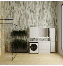 Мебель для ванной комнаты Style Line Даллас 150 Люкс Plus напольная, белая, 3 ящика R