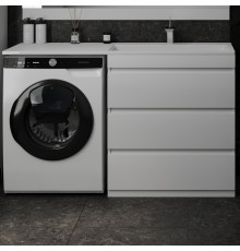 Тумба с раковиной Style Line Даллас 140 R люкс, белая