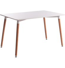 Обеденный стол TetChair Модерн John 110 см, белый, натуральный