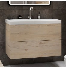 Тумба с раковиной Art Max Verona-Push 80 гаскон пайн светлый