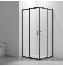 Душевой уголок Veconi Rovigo RV-101B 80x80, профиль черный