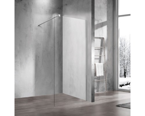 Душевая перегородка Vincea Walk-in VSW-1H800CL 80 см, профиль хром, стекло прозрачное