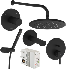 Душевой комплект VitrA Origin A49284EXP С ВНУТРЕННЕЙ ЧАСТЬЮ, черный матовый