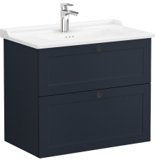 Тумба с раковиной VitrA Root Classic 80 темно-синий
