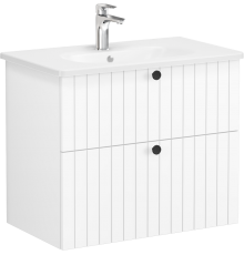 Тумба с раковиной VitrA Root Groove 80 белая