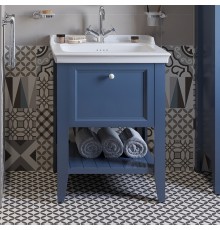 Тумба с раковиной VitrA Valarte 65 стальная синяя