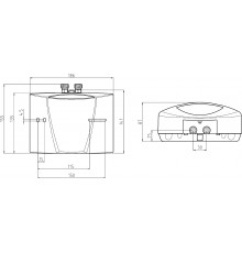Проточный водонагреватель Clage E-mini MBH 7