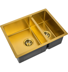 Мойка кухонная Zorg Inox PVD SZR-58-2-44 BRONZE бронза