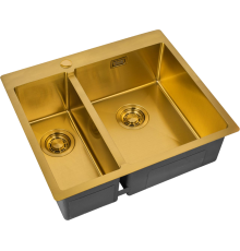 Мойка кухонная Zorg Light ZL R 590-2-510-R BRONZE R, бронза