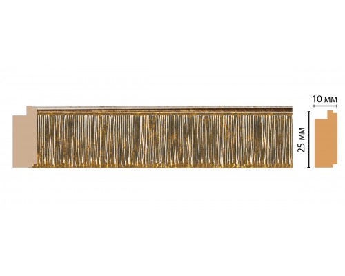 Молдинг DECOMASTER 102-17 (25*10*2400мм)