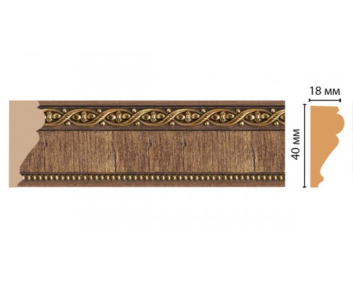 Молдинг DECOMASTER 161S-3 (40*18*2400мм)