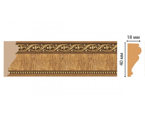 Молдинг DECOMASTER 161S-4 (40*18*2400 мм)