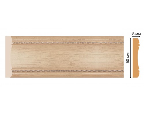 Молдинг DECOMASTER 185-11 (60*8*2400мм)
