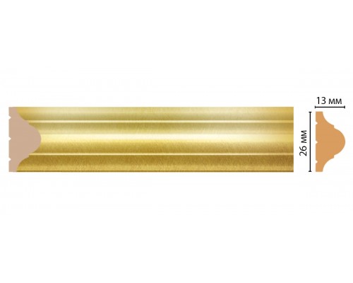 Молдинг DECOMASTER D001-374 (26*13*2400 мм) золото