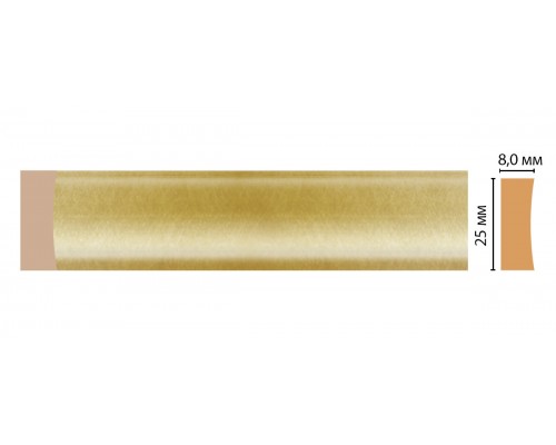 Молдинг DECOMASTER D046-374 (25*8*2400мм) золото