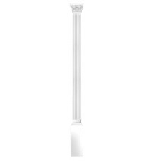 Комплект DK-200-SET6: пилястра DK-200, капитель DK-203, основание DK-202