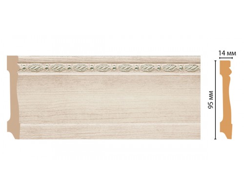 Плинтус напольный DECOMASTER 195-13 (95*14*2400мм)