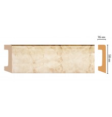 Плинтус напольный DECOMASTER D234-80 ДМ(58*16*2400 мм)