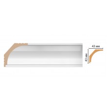 Плинтус потолочный DECOMASTER D109-114ДМ (43*43*2400мм)