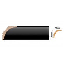 Плинтус потолочный DECOMASTER D109-195ДМ (43*43*2400мм)