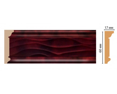 Плинтус потолочный DECOMASTER D219-62 (60*17*2400мм)
